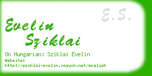 evelin sziklai business card